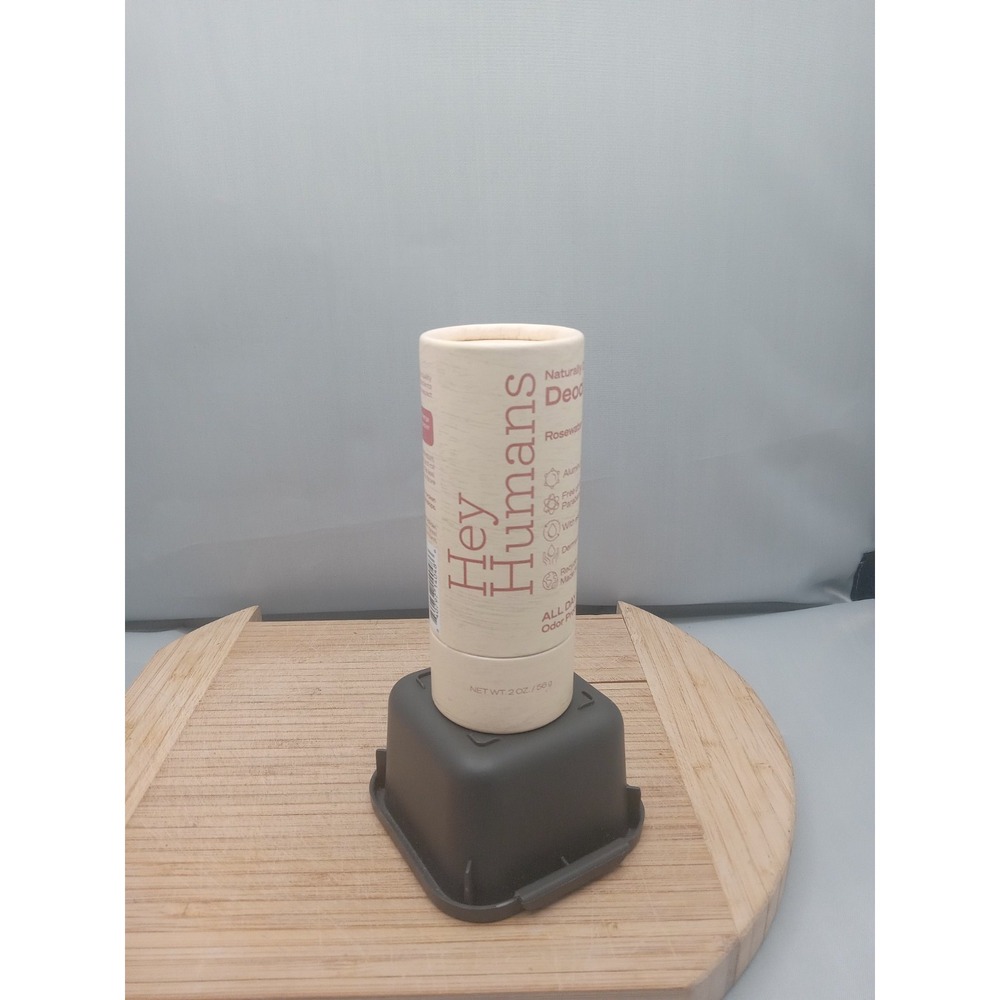 Hey Humans Aluminum Free Deodorant‎ Stick 2 Ounce Vegan Rosewater Ginger